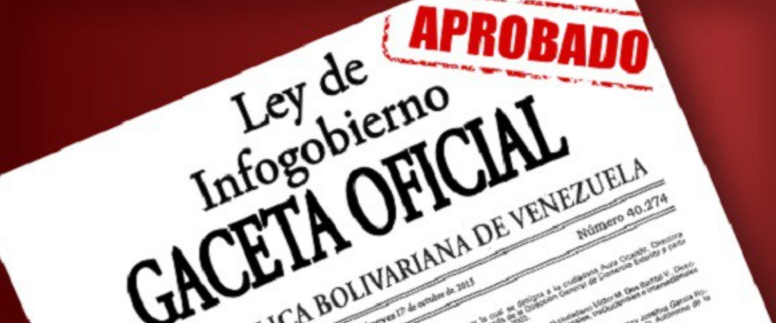 Publicada en Gaceta Oficial de la República Bolivariana de Venezuela N° 40.274, de fecha 17 de octubre, la Ley de Infogobierno
