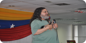 Richard Stallman en el 7mo Congreso Nacional de Software Libre